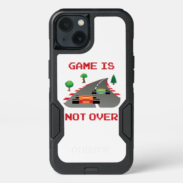 Game is not over Pixelated Video Game Otterbox iPhone Case (Back)