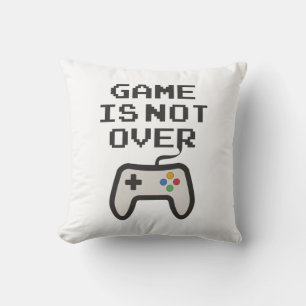 Game is not over throw pillow