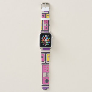 Game Joysticks Colorful Vintage Wallpaper Apple Watch Band