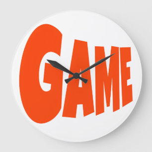 GAME LOGO RED FONTS LARGE CLOCK