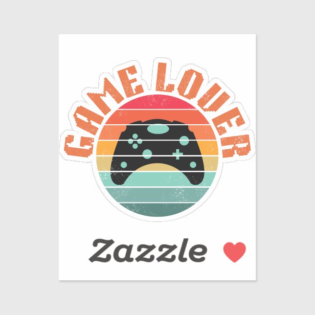 GAME LOVER GAMING CONTROLLER STICKER (Sheet)