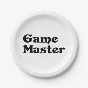 Game Master Paper Plates