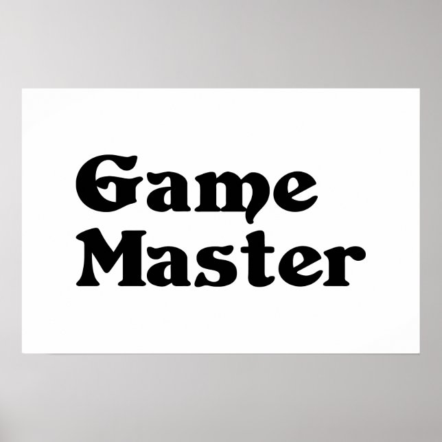 Game Master Poster (Front)