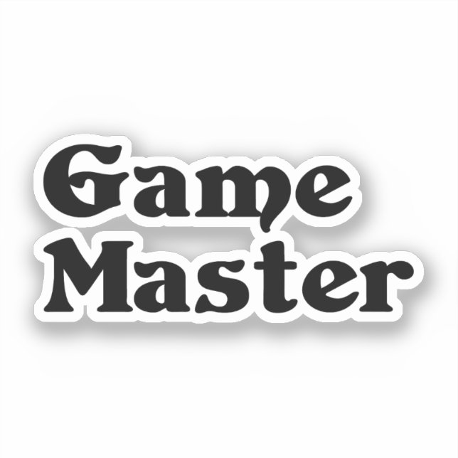 Game Master Sticker (Front)