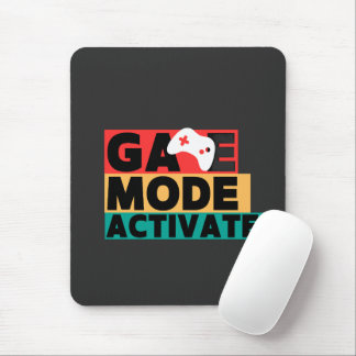 Game Mode Activated Gamer Controller Art Mouse Pad