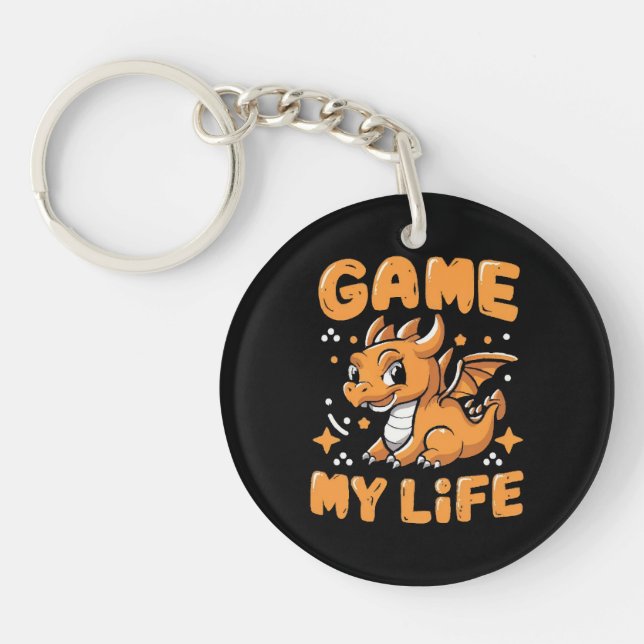Game my life keychain (Front)