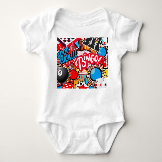 Game Night Baby Bodysuit (Front)