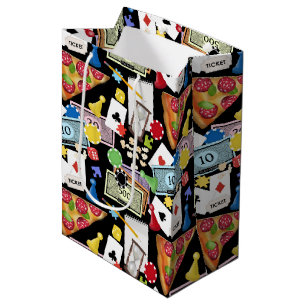 Game Night Board Games Snacks Party Medium Gift Bag