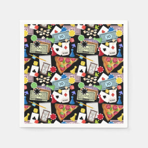 Game Night Board Games Snacks Party Napkins