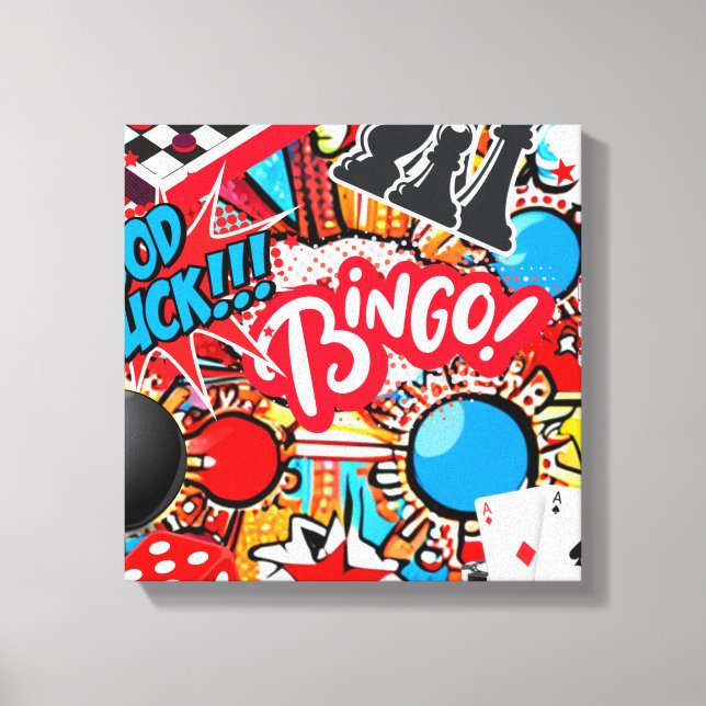 Game Night Canvas Print (Front)