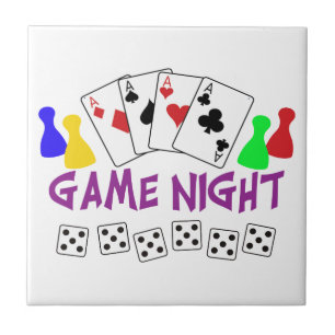 Game Night Ceramic Tile