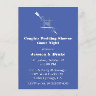 Game Night Couple's Wedding Shower Invitation