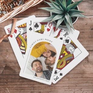 Game Night Family Photo Poker Cards