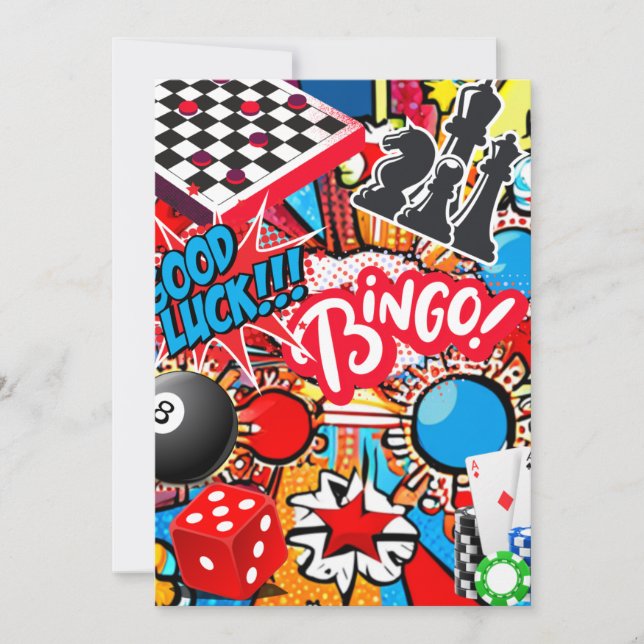 Game Night Holiday Card (Front)