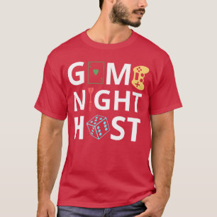 Game Night Host Family Board Gameeam Squad Enterta T-Shirt