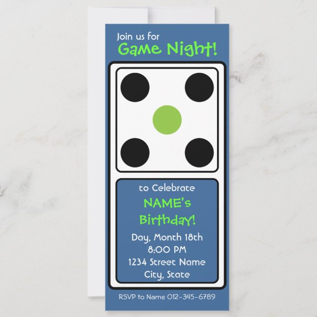 Game Night! Invitation (Front)