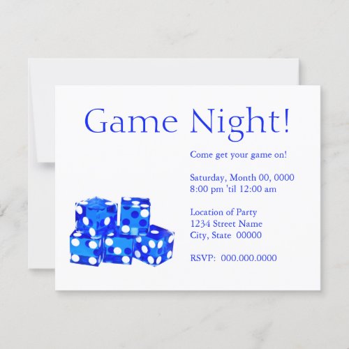 Game Night Invitations
