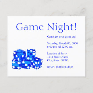 Game Night Invitations