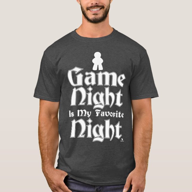 Game Night is My Favorite Fun Slogan T-Shirt (Front)