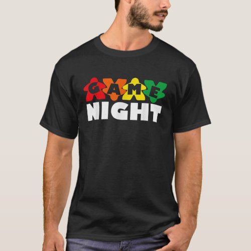 Game Night Meeples T_Shirt