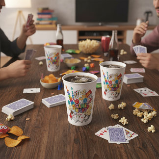 Game Night  Paper Cups