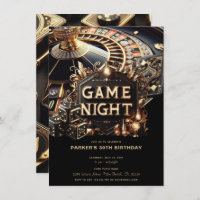 Game Night Party Casino Birthday