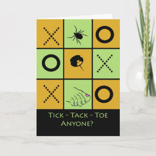 Game Night Party Invitation, Tic Tac Toe Humor Invitation