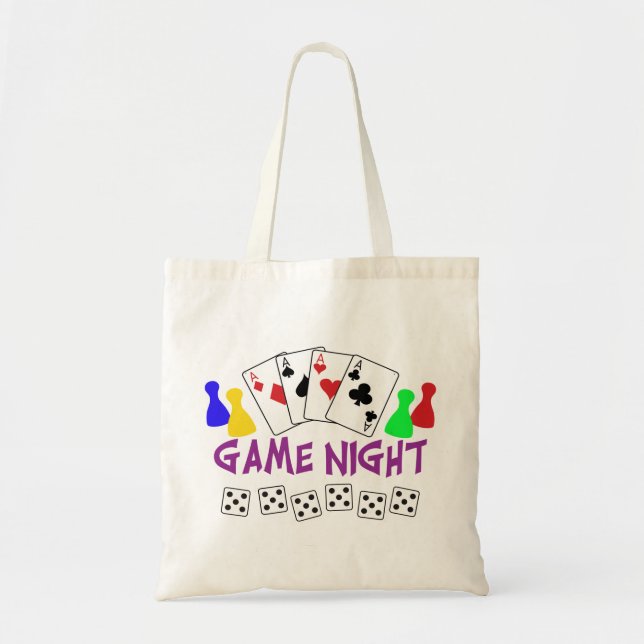 Game Night Tote Bag (Front)