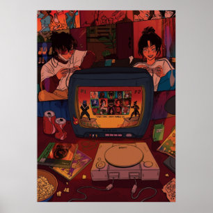 game night zuko azula poster