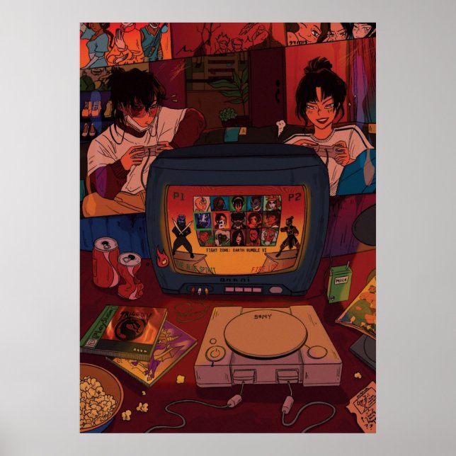 game night  zuko azula poster (Front)