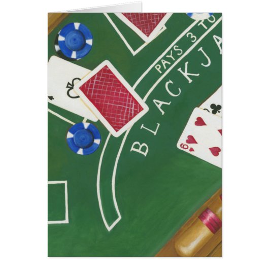 Game of Blackjack with Chips by Chariklia Zarris Cards (Front)