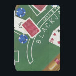 Game of Blackjack with Chips by Chariklia Zarris iPad Mini Cover<br><div class="desc">Ace's up! This dazzling piece by Chariklia Zarris shows a game of blackjack being played. Stacks of chips wait to be bet and cards wait to be flipped over. Purchase a copy today!</div>