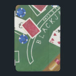 Game of Blackjack with Chips by Chariklia Zarris iPad Mini Cover<br><div class="desc">Ace's up! This dazzling piece by Chariklia Zarris shows a game of blackjack being played. Stacks of chips wait to be bet and cards wait to be flipped over. Purchase a copy today!</div>