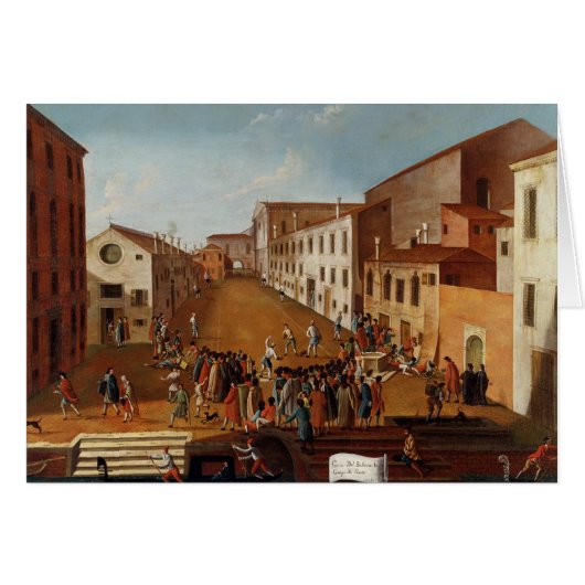 Game of Bowls in the Campo dei Gesuiti, Venice (Front Horizontal)