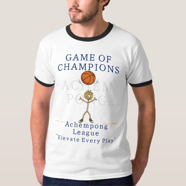 Game of Champions Achempong Basketball Personalize T-Shirt (Front)