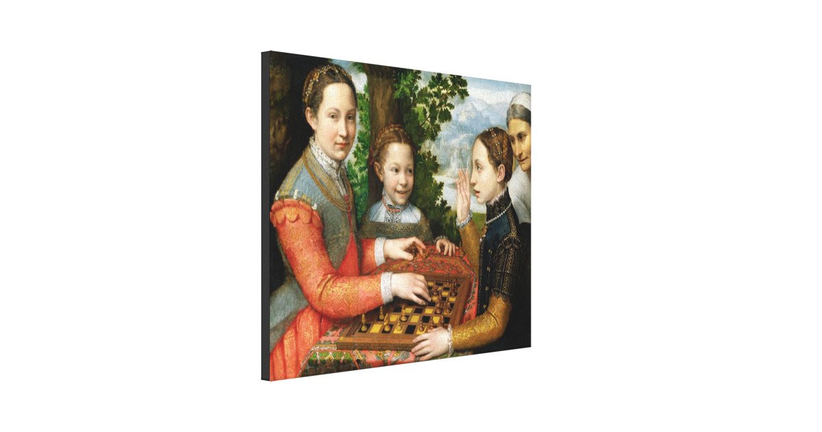 The chess game by sofonisba anguissola hi-res stock photography