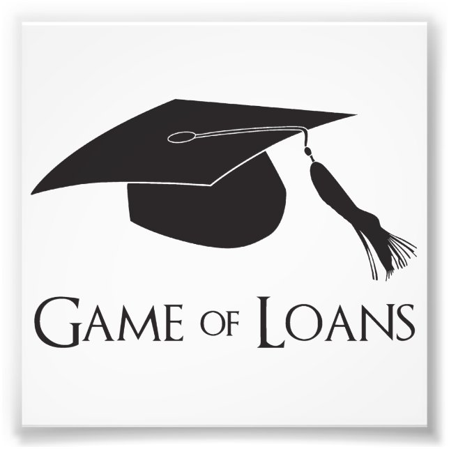Game of College Graduation Loans Photo Print (Front)