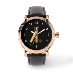Game of Cricket, Bat and Ball Watch