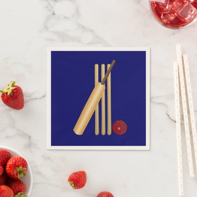 Game of Cricket Napkins (Insitu)
