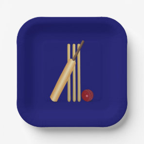 Game of Cricket Paper Plates