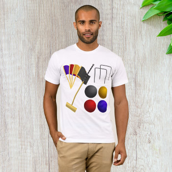 Game Of Croquet Mens T-shirt by spudcreative at Zazzle