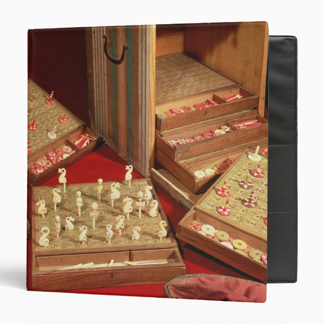 Game of Dauphin lotto invented by Louis XIV Binder (Front/Inside)