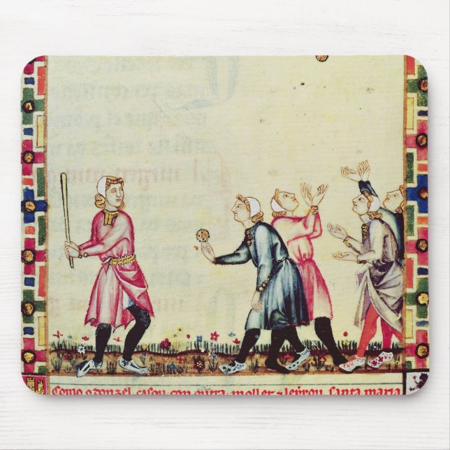 Game of pelota in the open air mouse pad (Front)