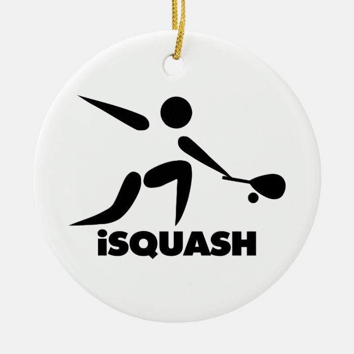 Game Of Squash iSquash Logo Christmas Tree Ornament