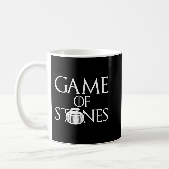 Game Of Stones - Curling Player Winter Sport Curle Coffee Mug (Left)