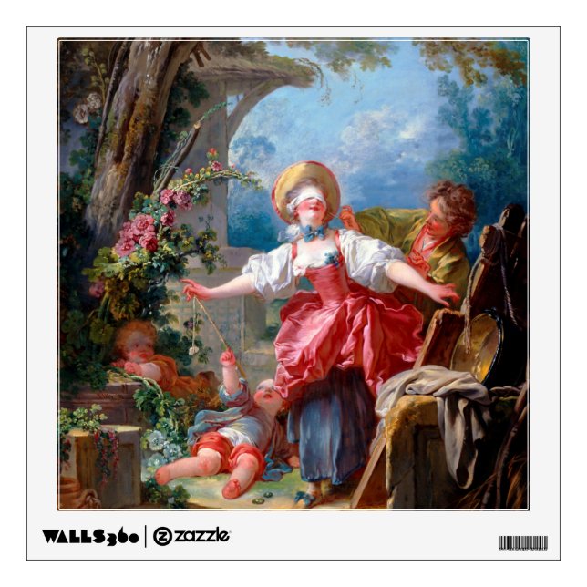 Game of Tag, Fragonard Wall Decal (Front)