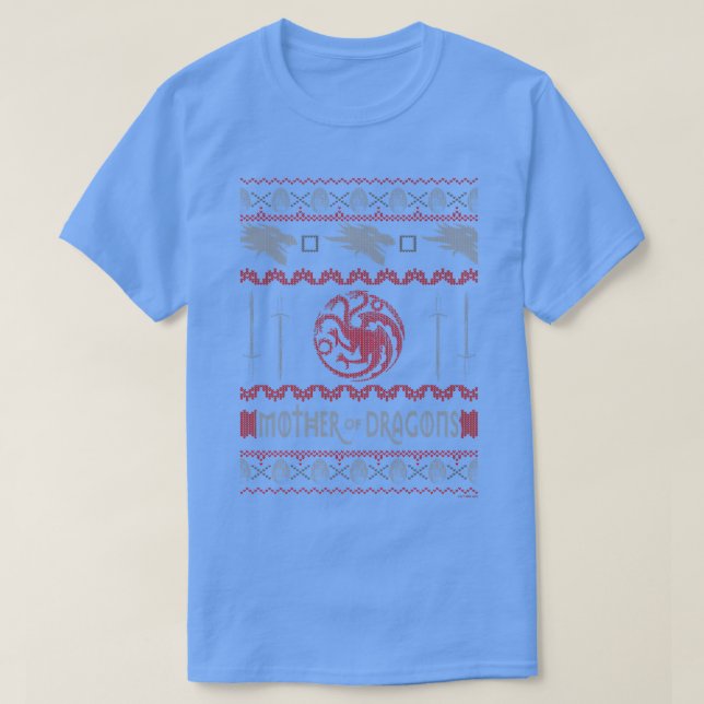 Game Of Thrones Christmas Mother Of Dragons Ugly S T-Shirt (Design Front)