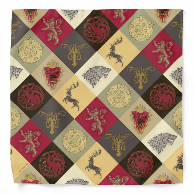 Game of Thrones Sigil Pattern Bandana (Front)