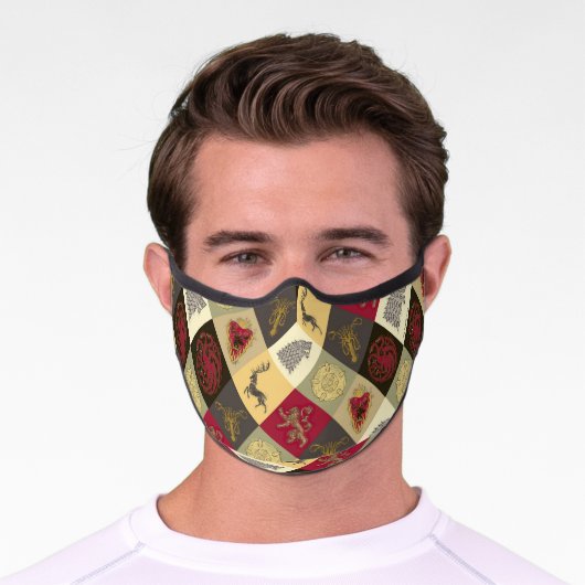 Game of Thrones Sigil Pattern Premium Face Mask (Worn)