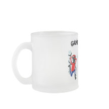 Game of Throws, frosted glass mug.